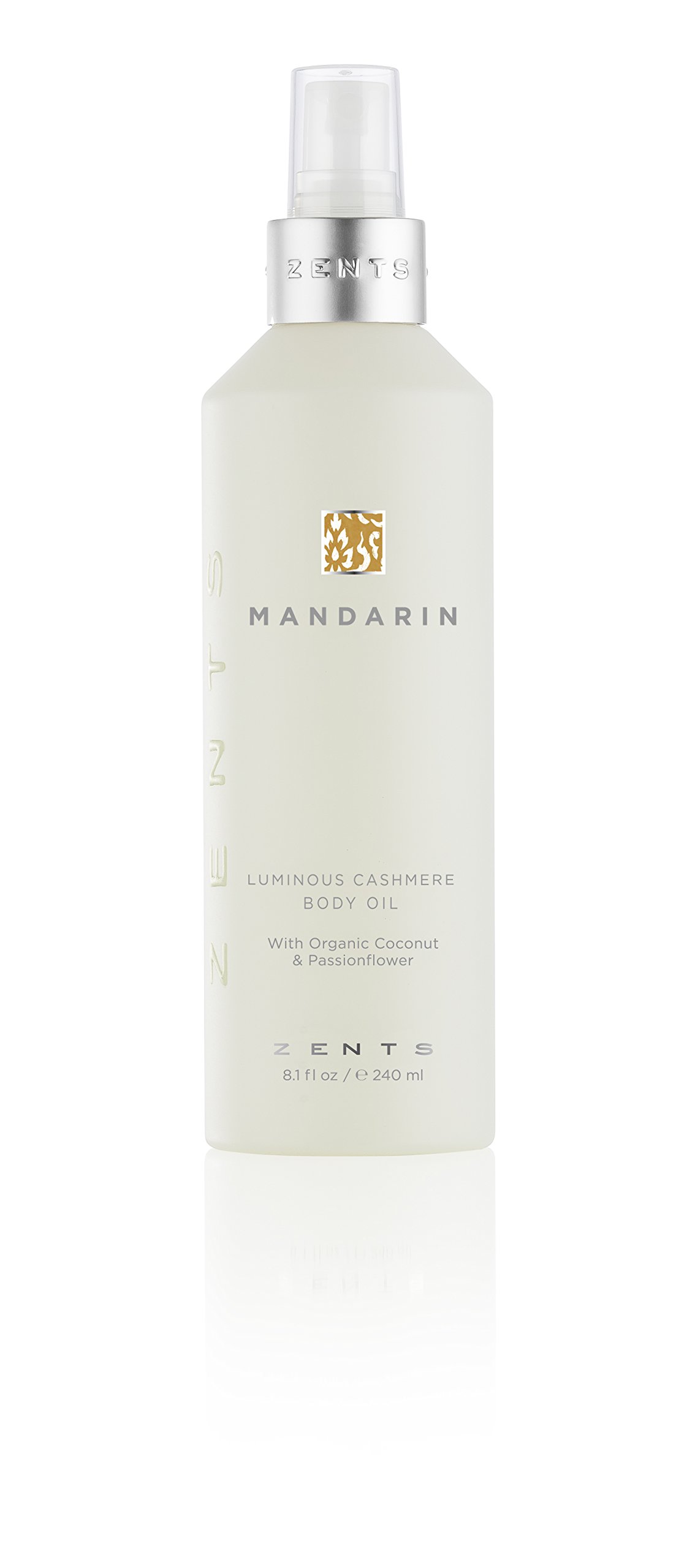 Zents Body Oil, Mandarin, Luminous Cashmere Elixir Body Spra