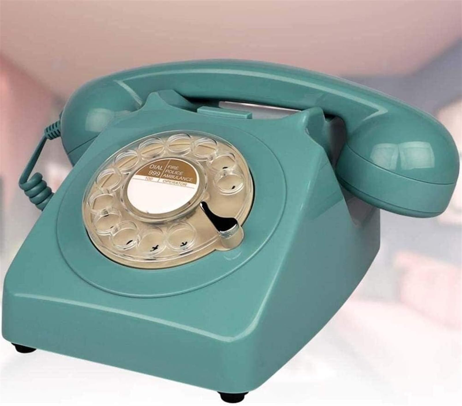 Téléphone à cadran rotatif rétro et vintage pour décoration de bureau et maison
