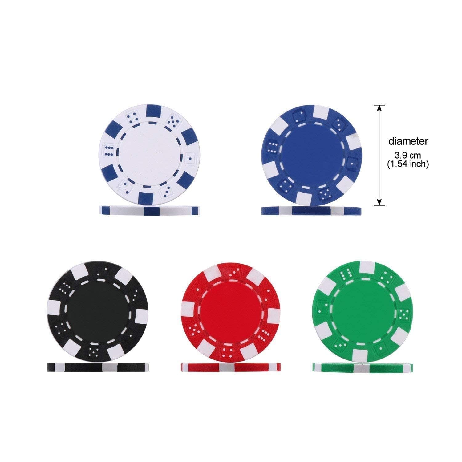 TOYDXXA Professional Casino 500 Chips with Aluminum Case, Playing Cards, Dealer Button for Texas Hold’em, Blackjack Complete Poker Game Set 1