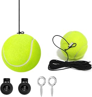 Joyhey 2 Packs Garage Tennis Ball Parking Aid Assist, Garage Car Parking Stopper Indicator with 2 Pcs Assist Balls, A Non-Elastic String, 2 Pcs Adjustment Buckle and Screw Hooks