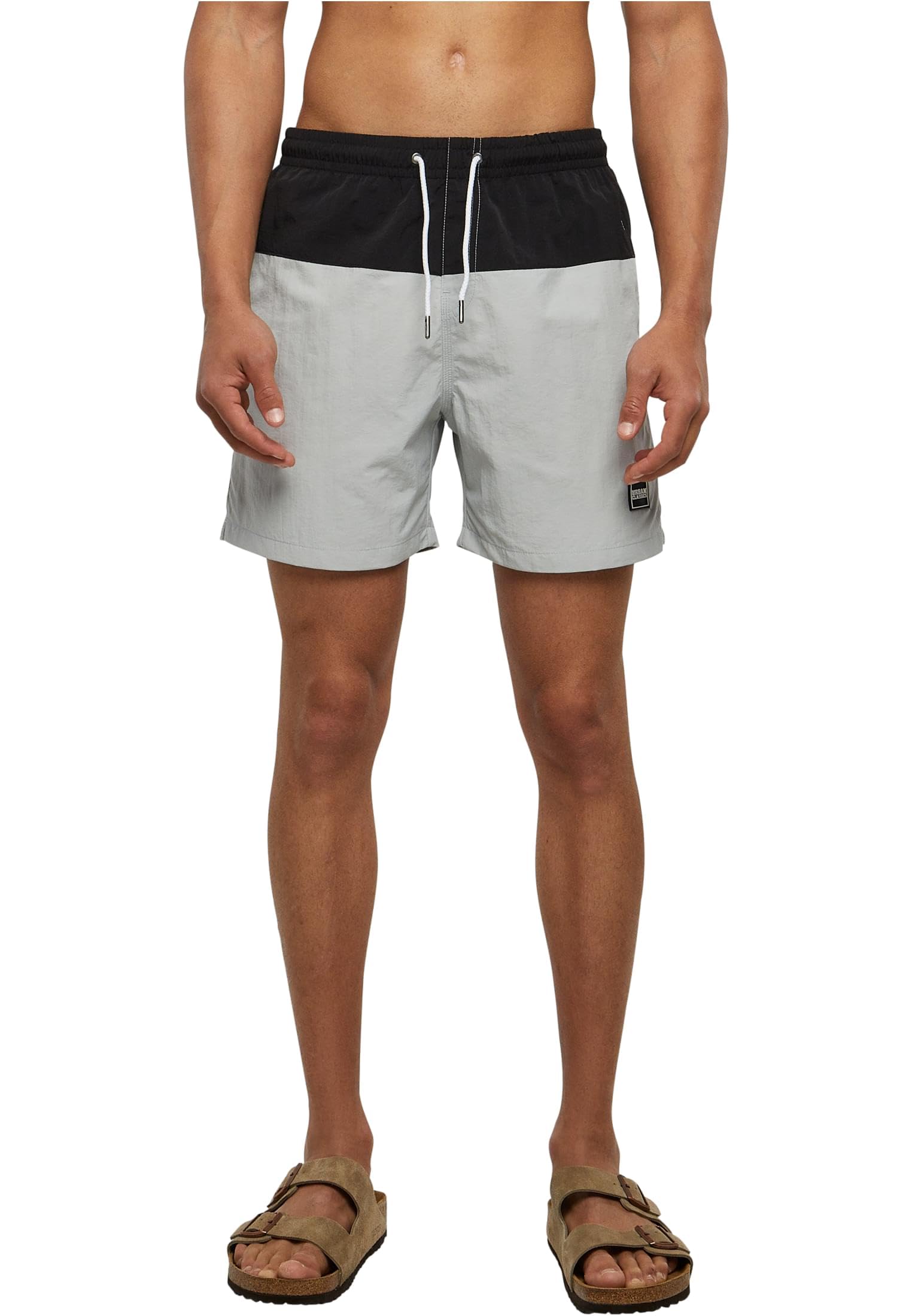 Urban Classics Block Swim Shorts Hombre Bañador Negro — view 28