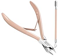 Vista 15 de Cortador de Cutículas Profesional de Acero Inoxidable Alicates de Cutículas con Cuchillas Afiladas y Doble Resorte Cortaúñas de Cutículas