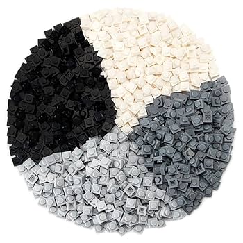 Amazon.com: Feleph Basic 1000 Pieces Plate 1x1 Pixel Art 4