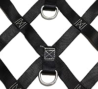 Vista 9 de Mytee Products - Red de carga resistente de 6' x 8' para cama de camioneta con anillos en D y accesorios de sujeción - Resistente red de carga