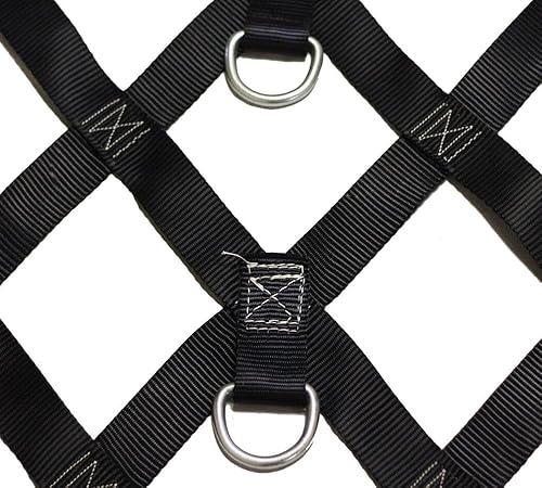 Miniatura 9 de Mytee Products - Red de carga resistente de 6' x 8' para cama de camioneta con anillos en D y accesorios de sujeción - Resistente red de carga para