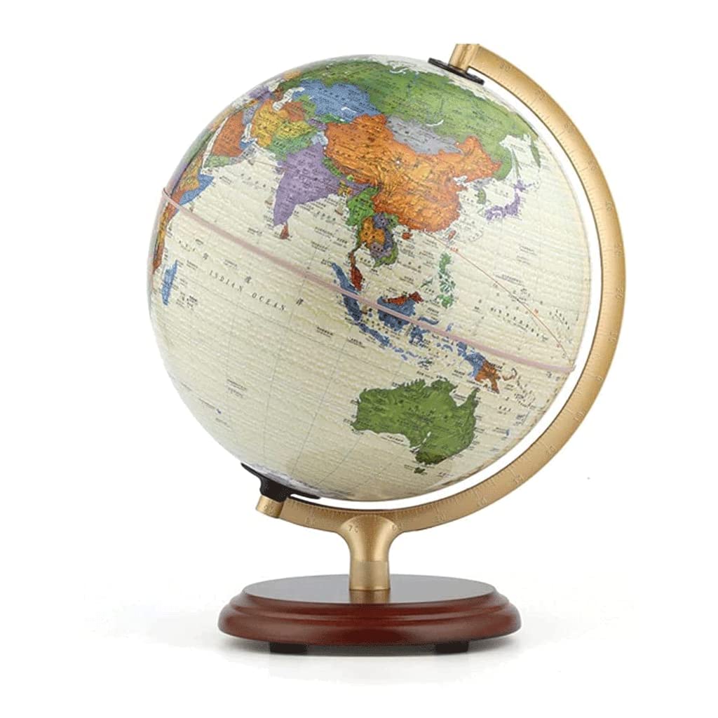 Globe, Classic Globe Desktop Educational for Adults and Kids 10 Inch Diameter Clear Text Marking