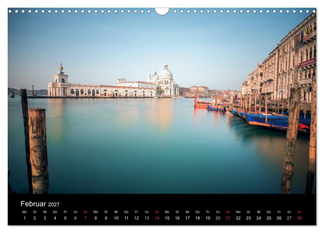 CALVENDO - Venedig - Facetten einer Lagunenstadt (Wandkalender 2027 DIN A3 quer), Monatskalender: Die historische Lagunenstadt an der Adria mit all seinen Facetten