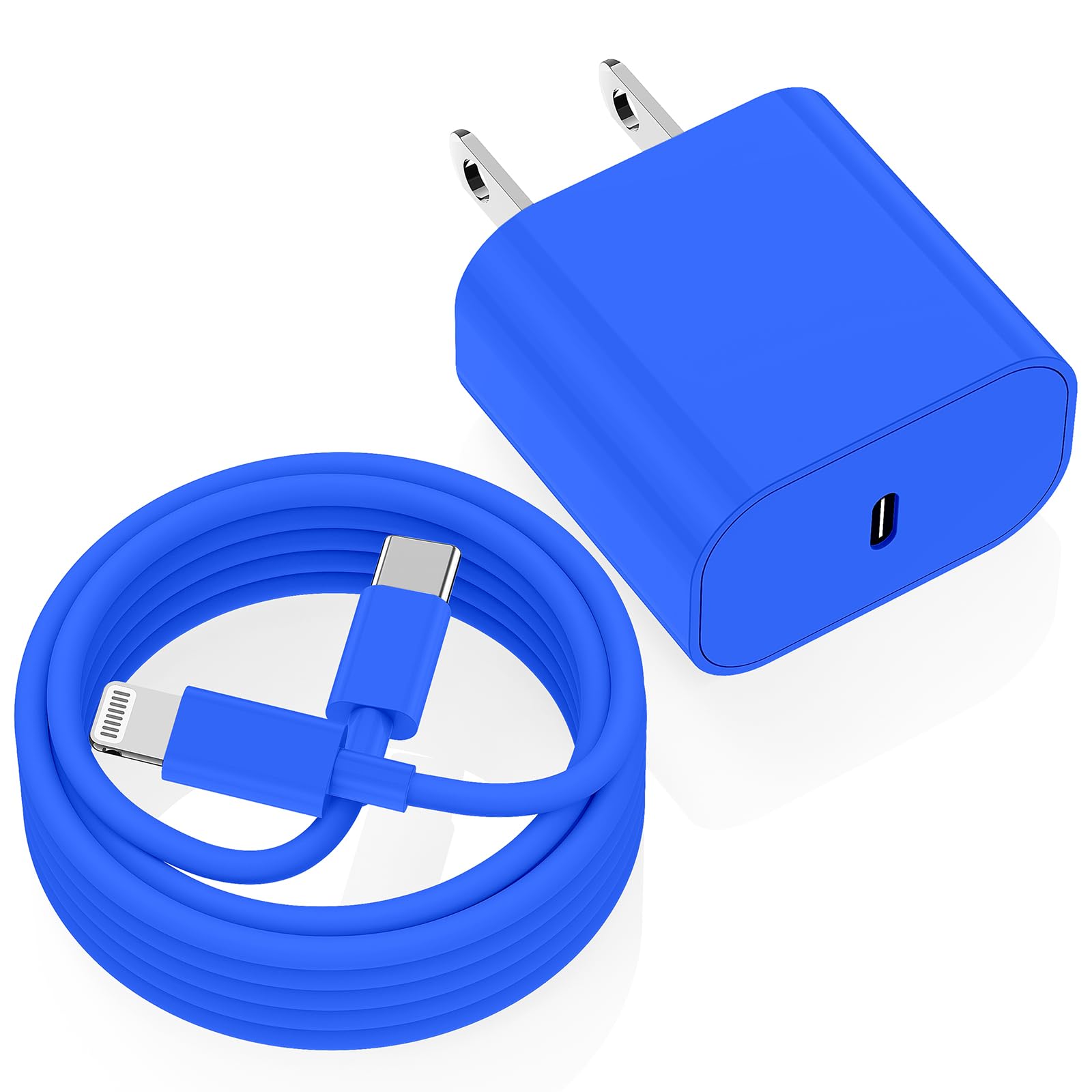 iPhone Charger Fast Charging, Type C Wall Charger Block Plug and 10ft USB C to Lightning Cable Cord Long, Adapter Cube Brick Box for Apple iPhone 14 Pro Max/14 Plus/13 Pro/12 Mini/11/XS/XR/X/iPad Air