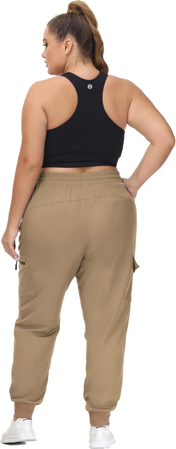 SEKINO Women's Plus Size Hiking Cargo Pants Lightweight Quick Dry Joggers Athletic Workout Outdoor Zipper Pockets Pants - Image 6