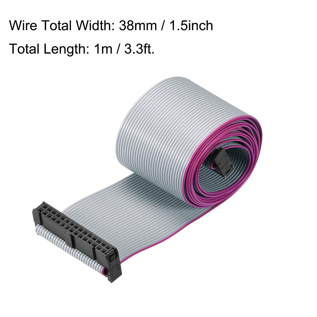 Produktbild von QUARKZMAN 5Pin Jumper Wire – Weiblich-weiblich, 2,54mm Pitch, 30cm, 10er Set, Mehrfarbig