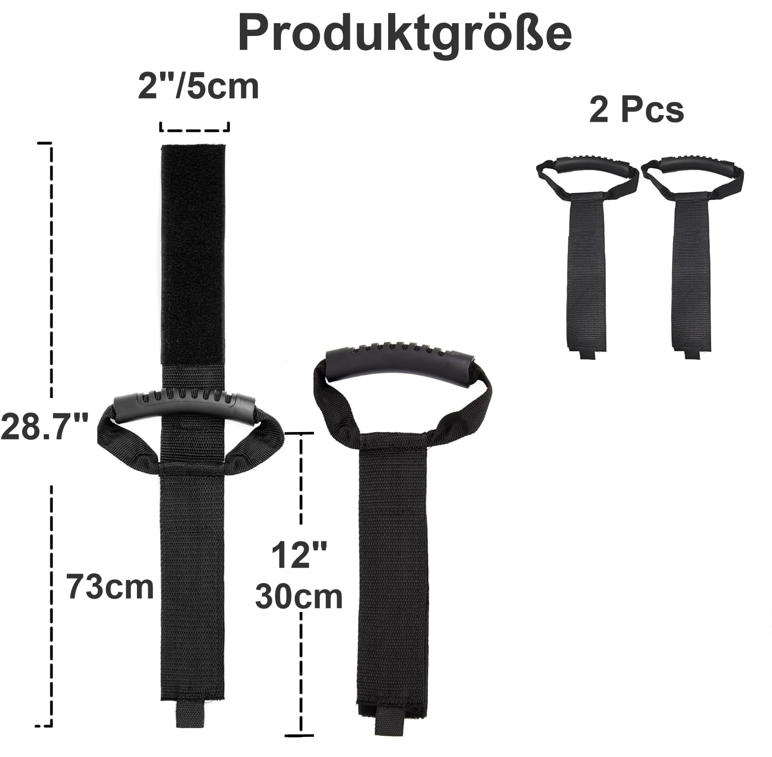 2 Stück Kabelaufbewahrungsgurte mit Griff, verstellbare robuste Gurtbänder, wiederverwendbarer Kabelorganisator für Gartenschläuche, Wohnmobilzubehör & industrielles Elektrozubehör