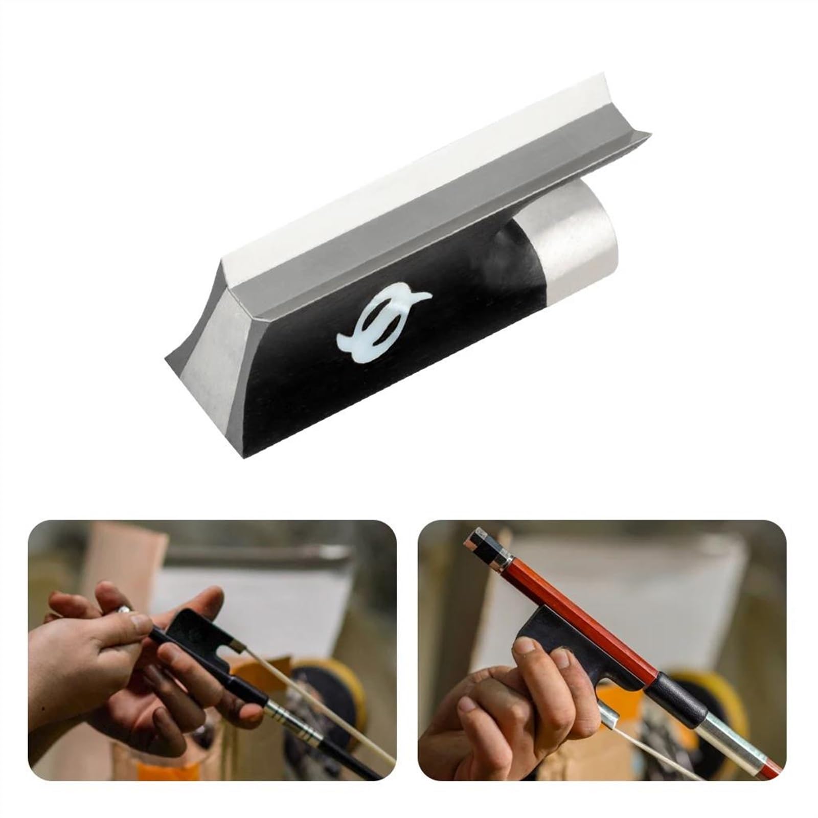 4/4 3/4 Dimensioni Arco Per Violino Parti Di Violino In Ebano Arco Nick-Argento Montato Arco Per Violino Fai Da Te Accessori Per Violino