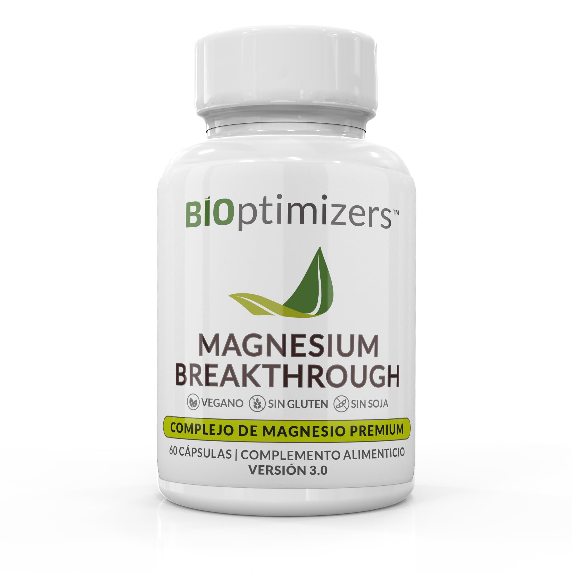 BiOptimizers Magnesium Breakthrough 4.0 Complejo 7 En 1 | 80 Cápsulas