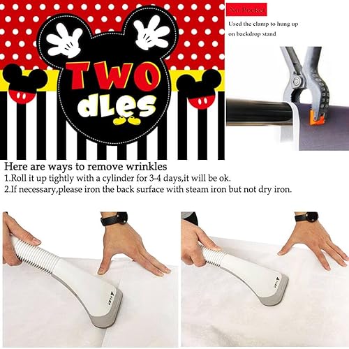 Miniatura 5 de 214 piezas de decoraciones de fiesta de cumpleaños Oh Twodles, kit de guirnalda de arco de globos Oh Twodles, dos fondos para niños, mantel, vajilla