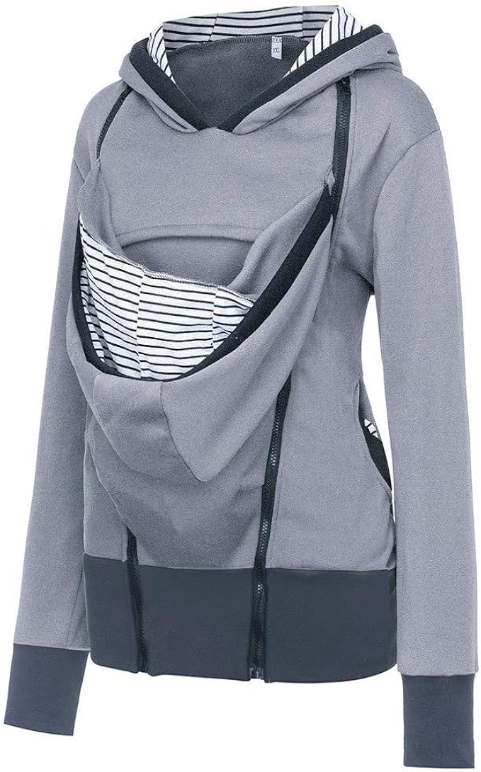 Odokei Manteau Grossesse Top Sweat A Capuche Kangourou Porte Bebe Grande Taille Zippe Maternite Manche Longue Pullover Grossesse Doux Chemisier Haut Dallaitement Blouse Manteau Hooded Femme Vetements Grossesse Et Maternite Masaya Viyana Com