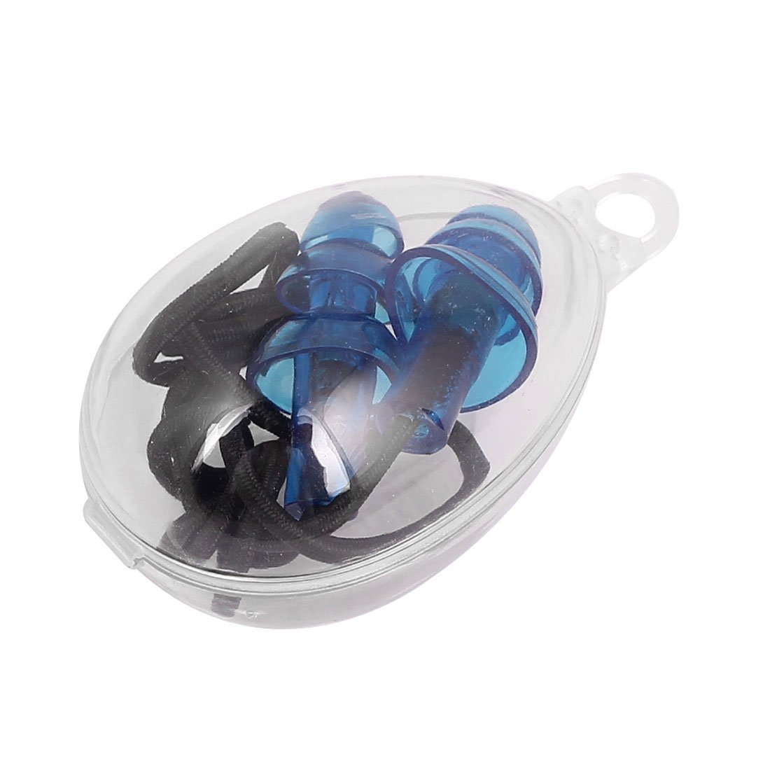 Soft Silicone Water Bungee Corded Swimming Earplugs Ear Plugs Bule 1