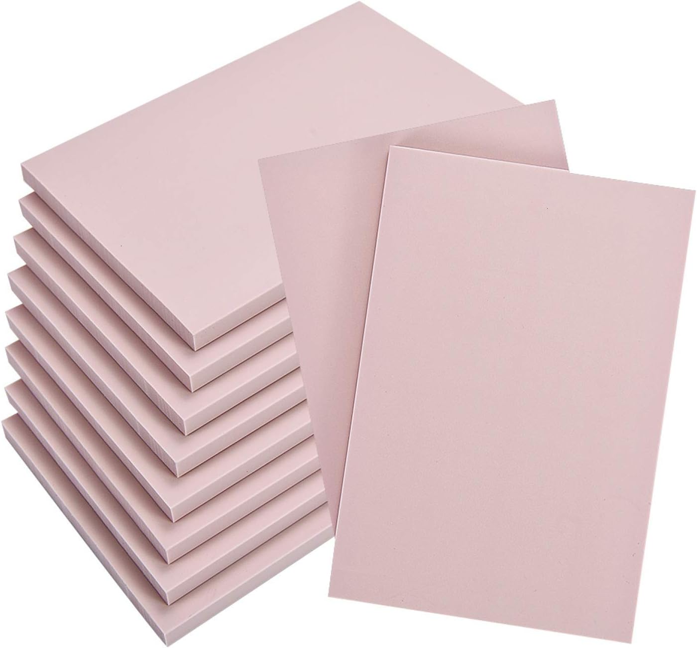YoleShy 8 Pack 4''x6'' Linoleum Block, Pink Rubber Blocks Soft Craft Tools for DIY Carving Printing Stamping