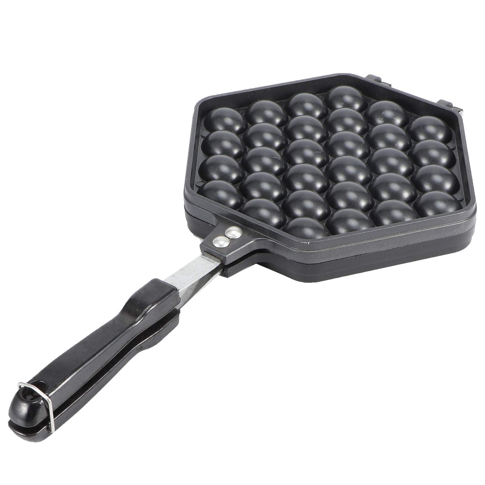 【𝐂𝐡𝐫𝐢𝐬𝐭𝐦𝐚𝐬 𝐆𝐢𝐟𝐭】 Aluminum Alloy Non‑Stick Egg Cake Maker, Waffle Pan, High Strength Anti‑scald Handle Double‑Side Household for Restaurant Home