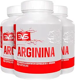 3VS Nutrition Combo 3 Potes da Arginina Pura 120 Cáps cada