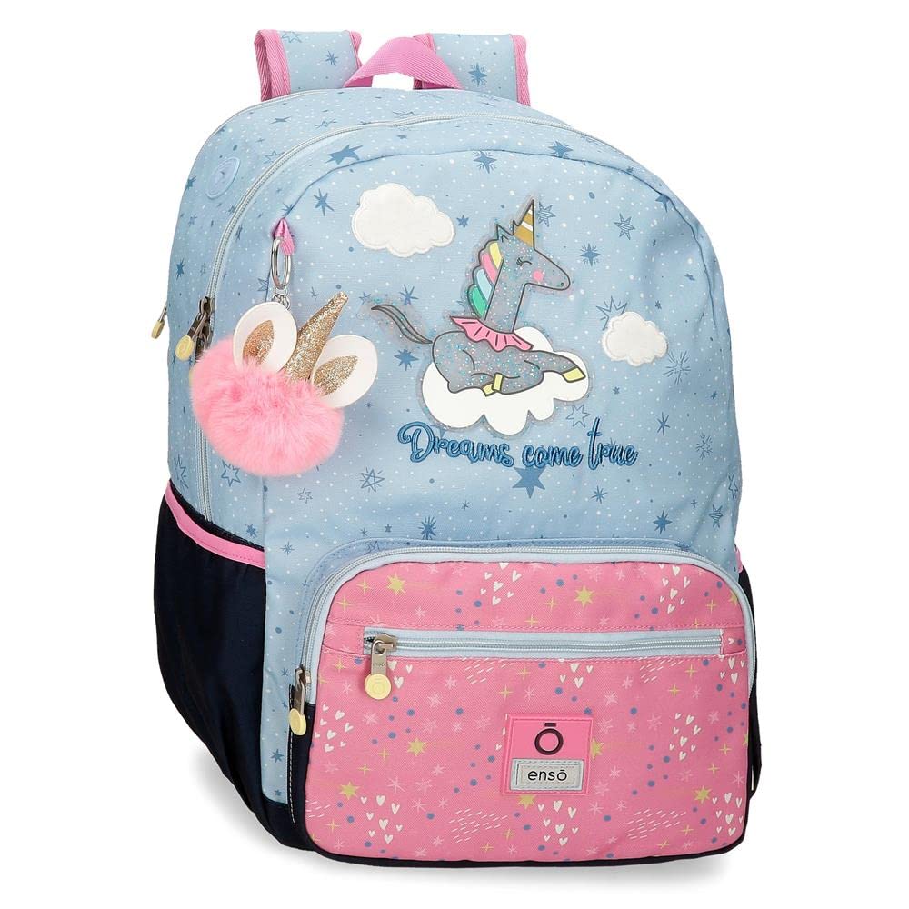 Enso Dreams come true Mochila Escolar para Portátil Multicolor 32x42x14 cms Poliéster