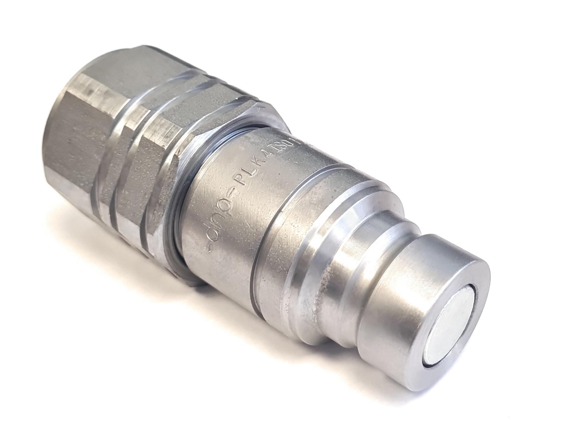 Delta-P Men's Grey - Zinc Nickel Plating Hydraulic Flat Face Connect Under Pressure Coupling 3/4" Bsp Thread