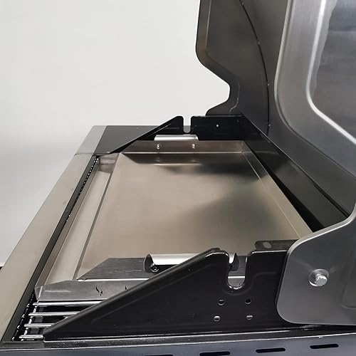 Miniatura 8 de Placa universal de acero inoxidable con parte superior plana de 16 x 22 pulgadas, sartén con soporte de calefacción uniforme y asas para parrillas