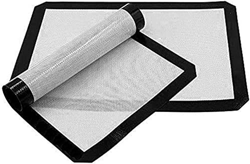 Tapete grande de silicona para hornear (15.7 x 23.6 pies) con indicadores de medición, superficie antideslizante y hoja de tapete de repostería para