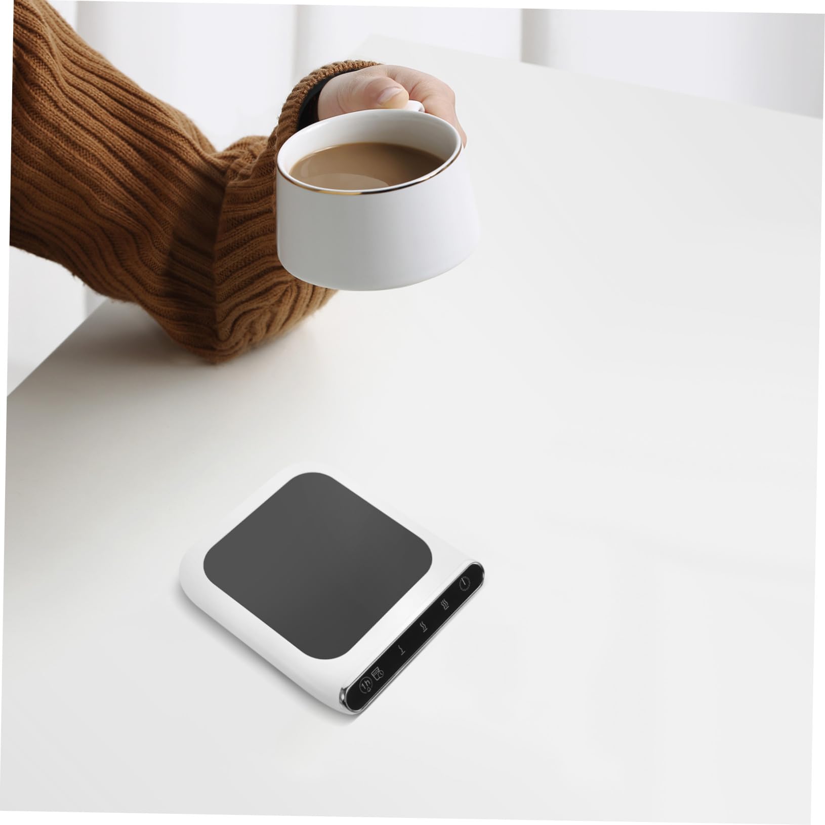 Calentador de Tazas de Escritorio USB 3 Niveles Abs Vidrio