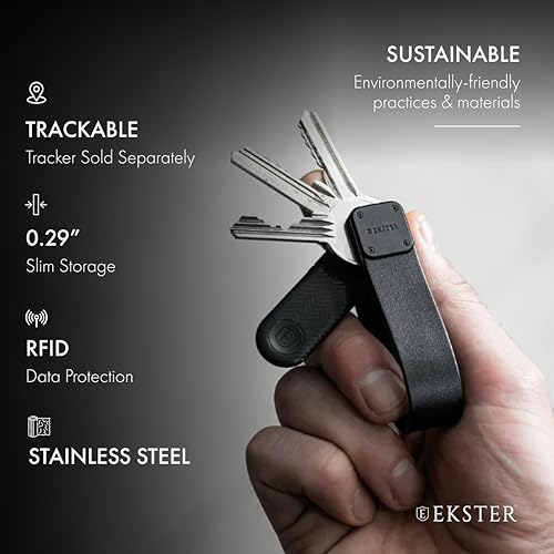Miniatura 4 de Ekster Estuche para llaves Llavero organizador inteligente Llavero compacto con buscador de llaves y bucle para llaves de coche Llavero para