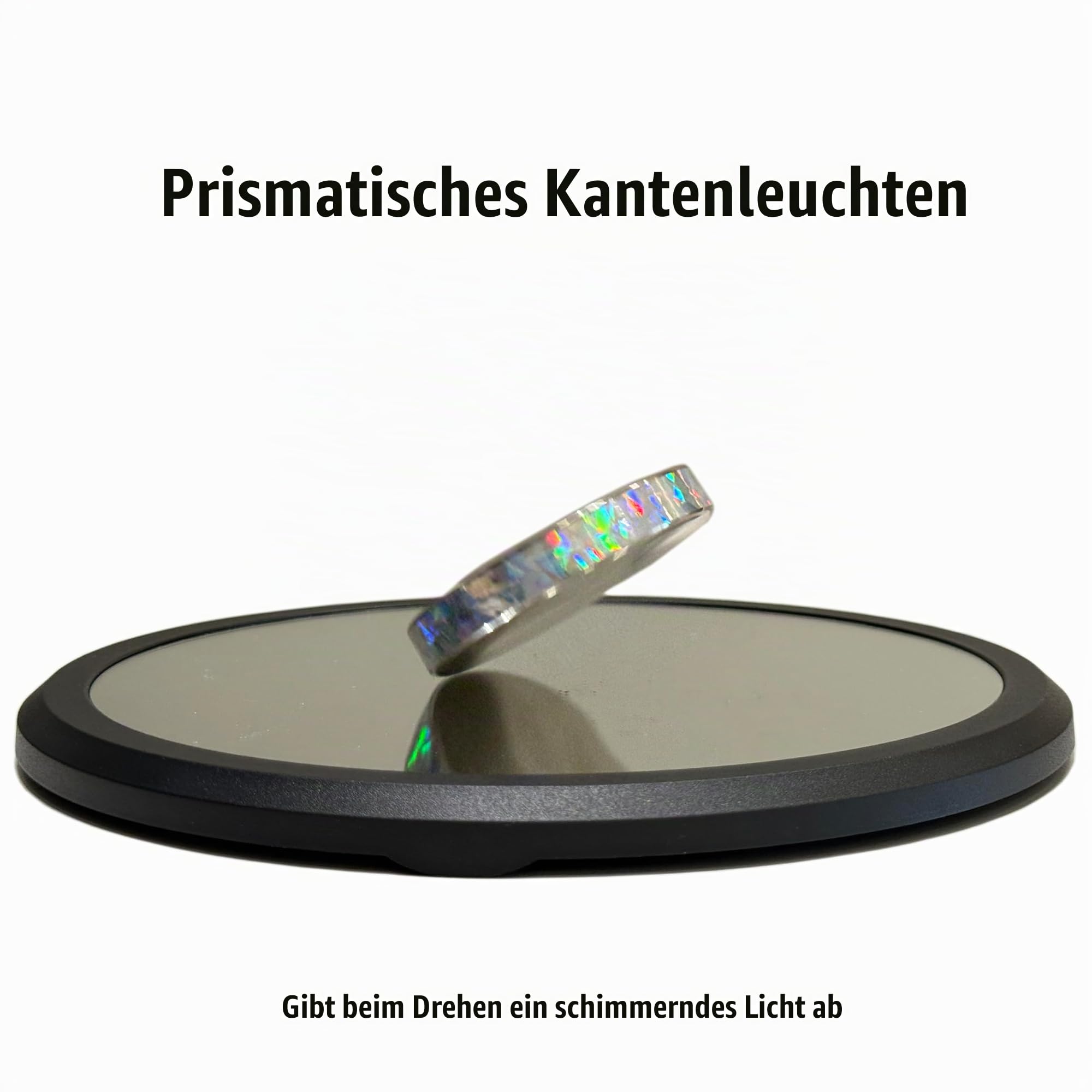 Leonhard Eulers Kreisel, Schreibtisch-Spielzeug für Erwachsene im Büro, erzeugt hypnotische Lichtbrechung und Klangdarstellung, Wissenschaftsdekoration für Zuhause und Arbeitsplatz, Alter 14+