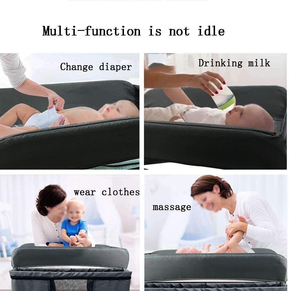 MObyat Cambiador de Pañale,Mesa para pañales Organizador de pañales a Prueba de Agua Bolsa de Almacenamiento para Cama Junto a la Cama para recién Nacidos Soporte para contenedor de Ropa para Cuna