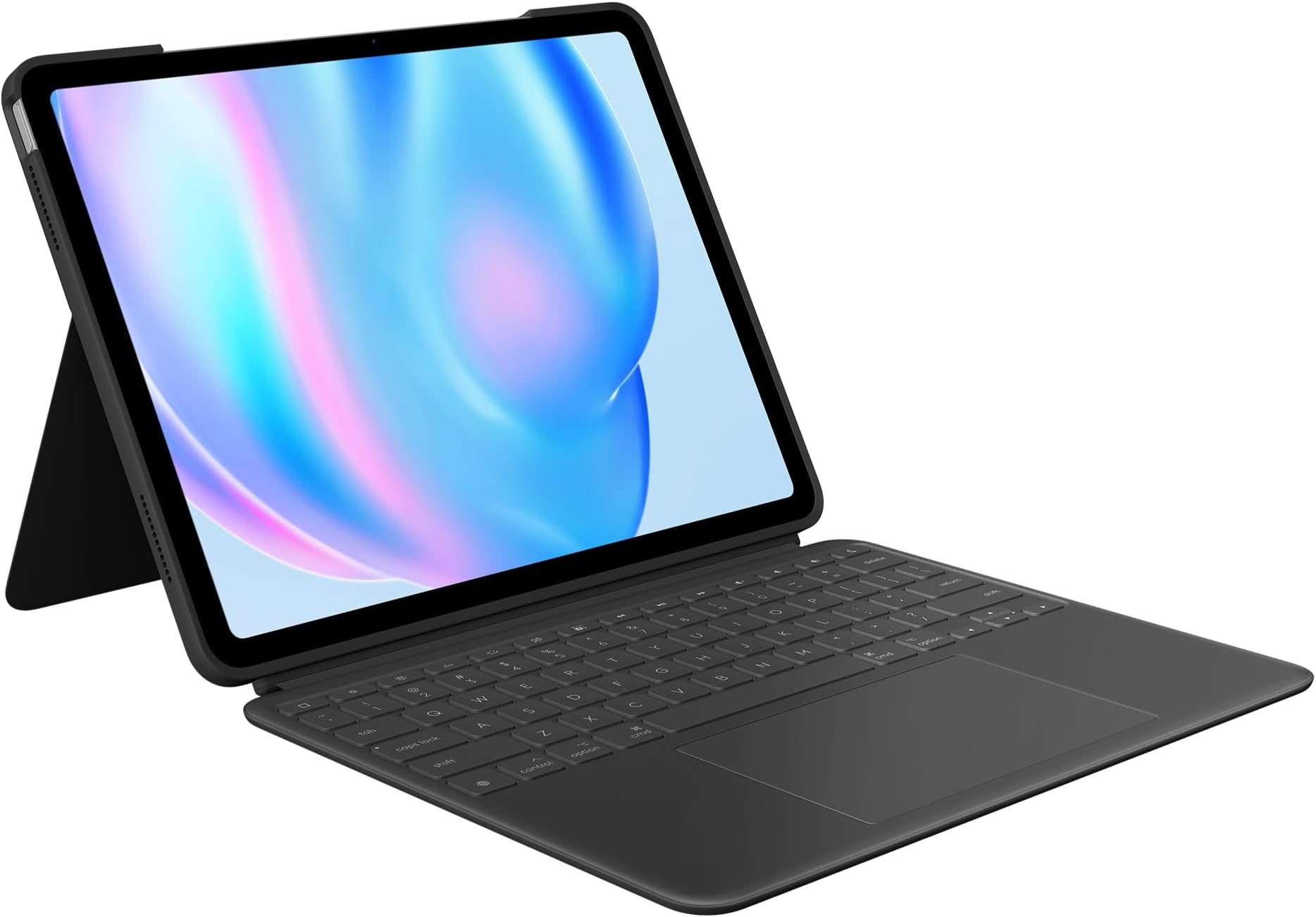 Logitech Combo Touch iPad Air 13-inch (M2, M3 & M4) (2024, 2025 & 2026) Keyboard Case - Detachable Backlit Keyboard with Kickstand, Comfortable Typing, Multi-use Mode - Midnight Black