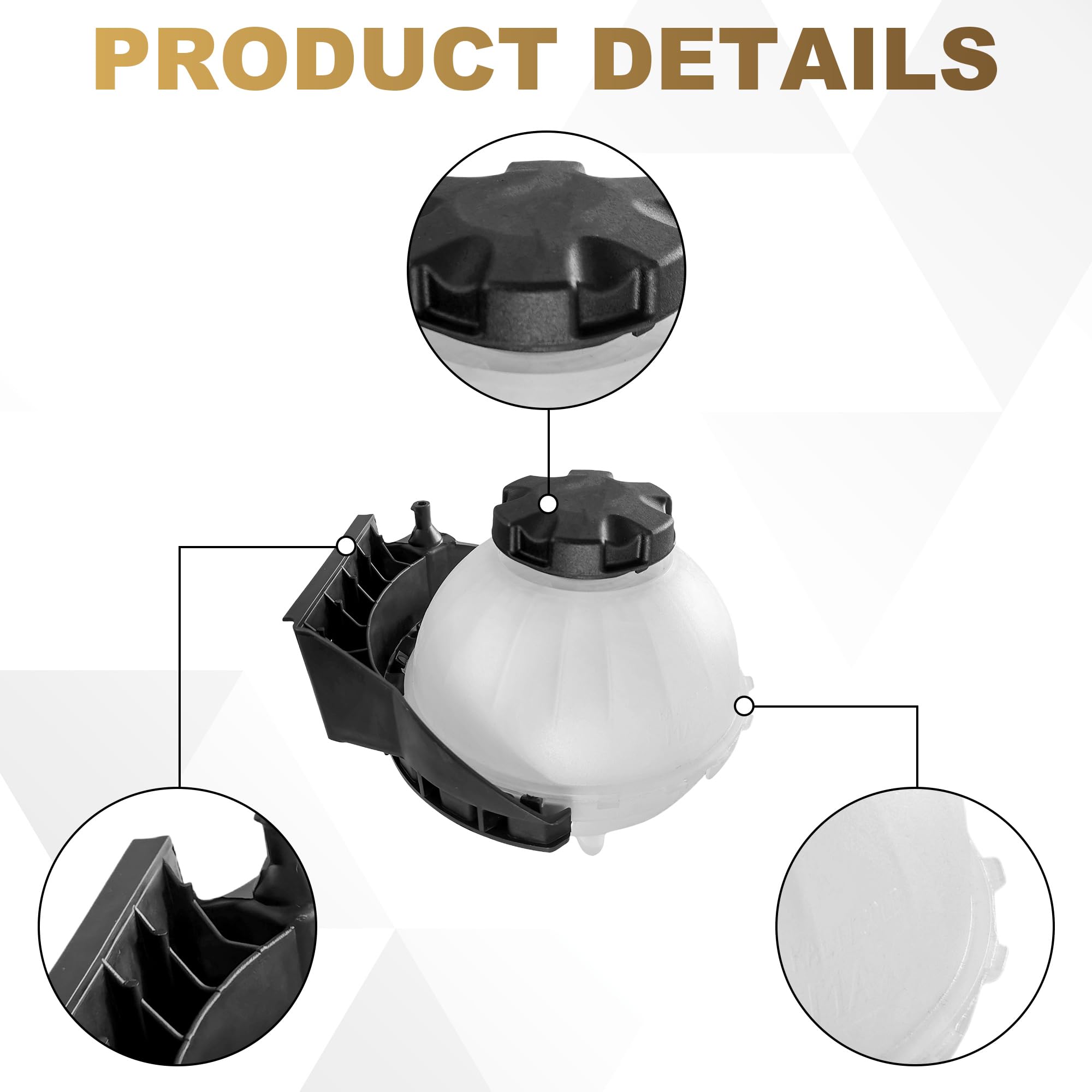 Partsflow Coolant Reservoir Expansion Tank For 2012 2013 2014