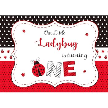 ladybug baby shower backdrop