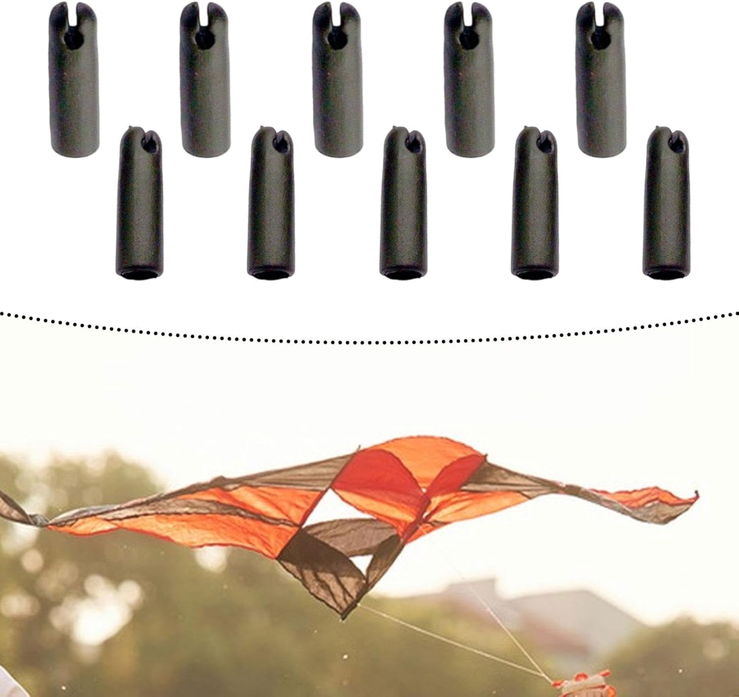 10Pcs Kite Making Supplies Connector Kite Accessories DIY Sport Kites Easy Installation Portable Versatile 8 mm Repair Parts