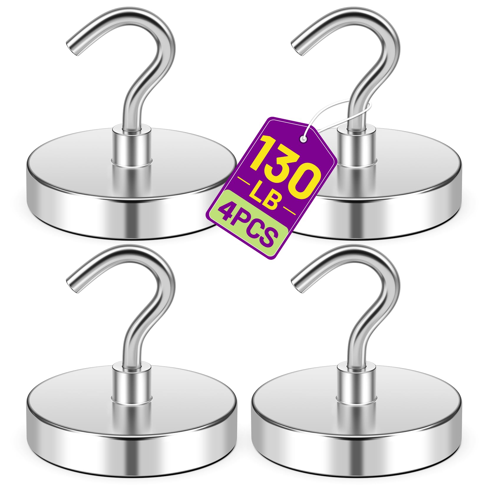 Magnetic Hooks for Cruise Cabins 130lbs Silver Cruise Ship Magnetic Hooks for Hanging Strong Magnets Heavy Duty Locker