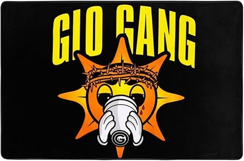 Miniatura 2 de CHLGEAR Chief Rapper Keef Singer - Alfombra lavable antideslizante para sala de estar, dormitorio, entrada, 36 x 24 pulgadas