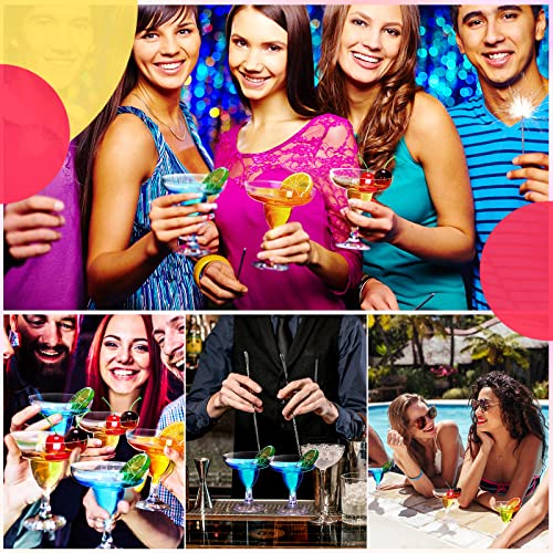 Rtteri 100 Pcs 5 Oz Clear Mini Plastic Cocktail Glasses Disposable Shot Plastic Martini Glasses Wine Champagne Margarita Cocktail Cups Parfait Dessert Trifle Ice Cream Candy Bowls For Wedding Party #TOP5