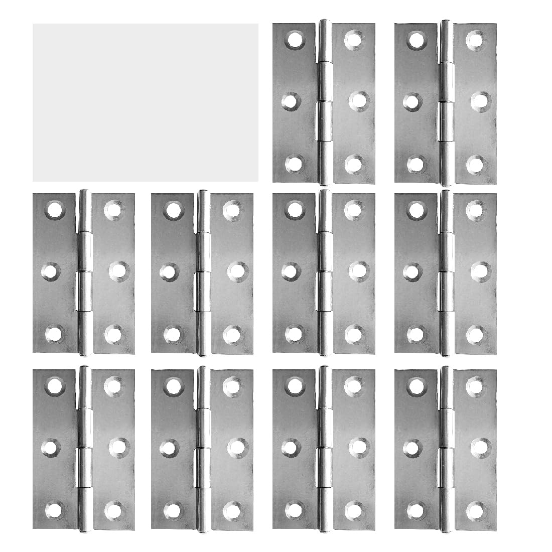 CERNIERA A SALDARE INOX AISI 304 PERNO FISSO - MM 80