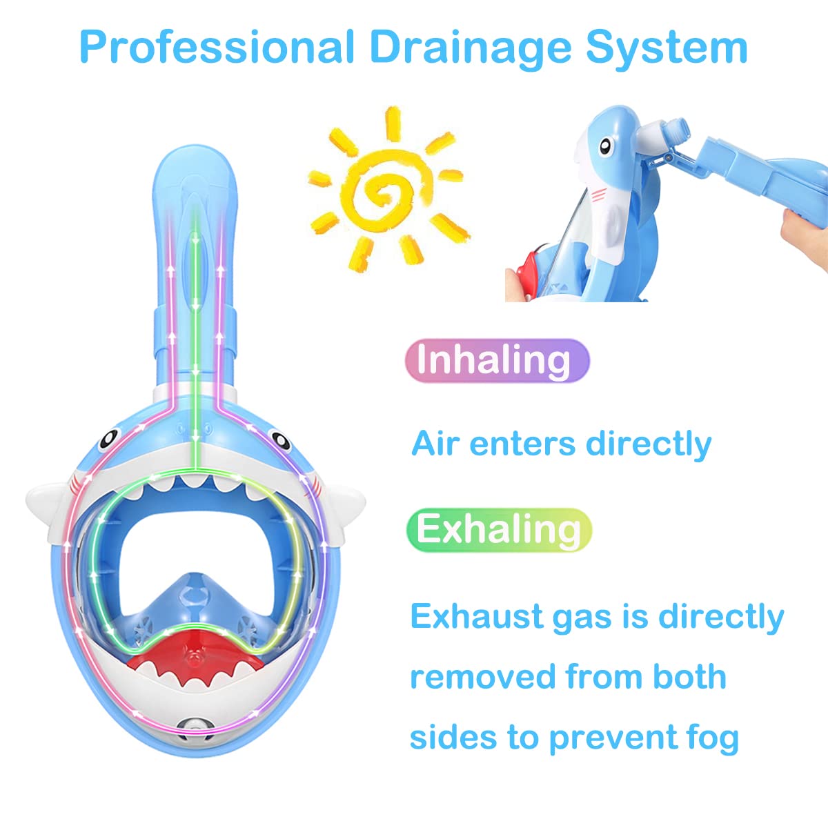 Maschera Snorkeling Bambino Anni Maschera Snorkeling Bambini A