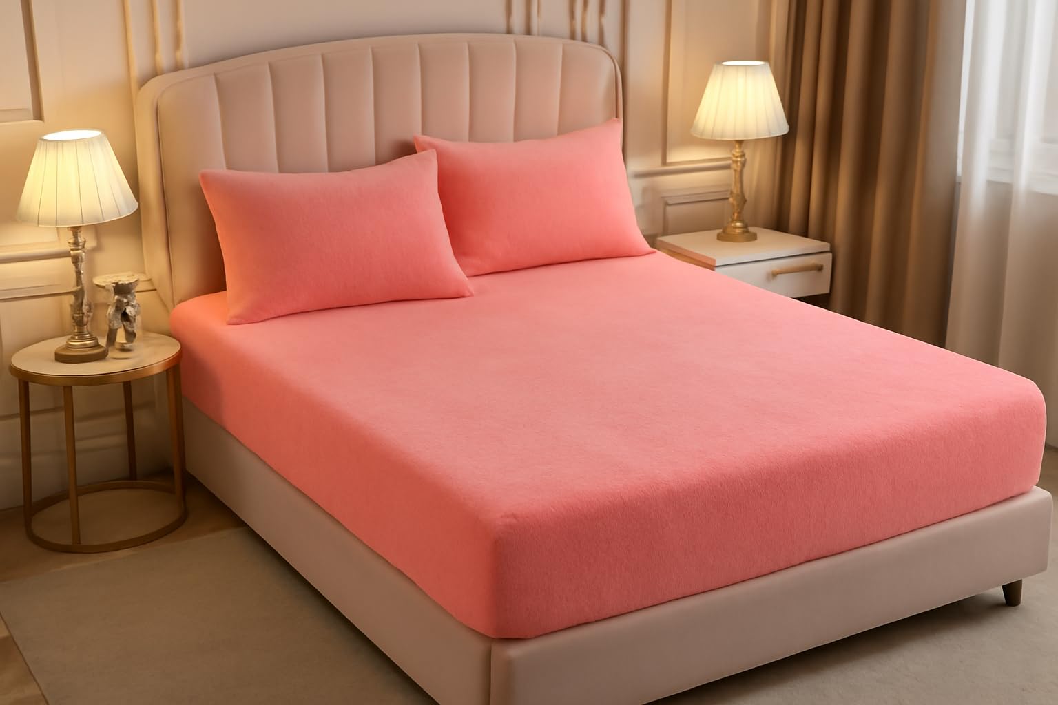 Velvet Warm Winter Bedsheets - King Size -12