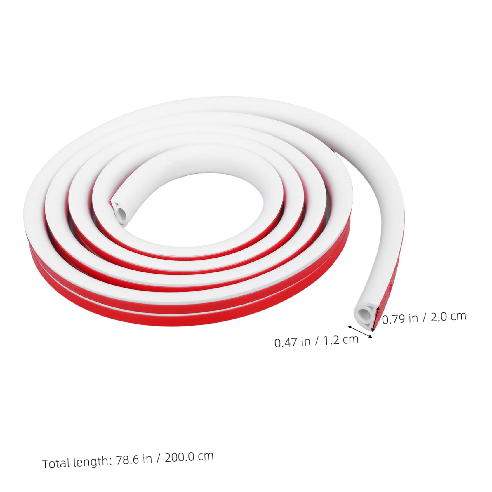 POPETPOP Adaptable Use Versatile Applications PVC Cable Pipe Trough Self-Adhesive 2m Wire Cover for Floors and Walls