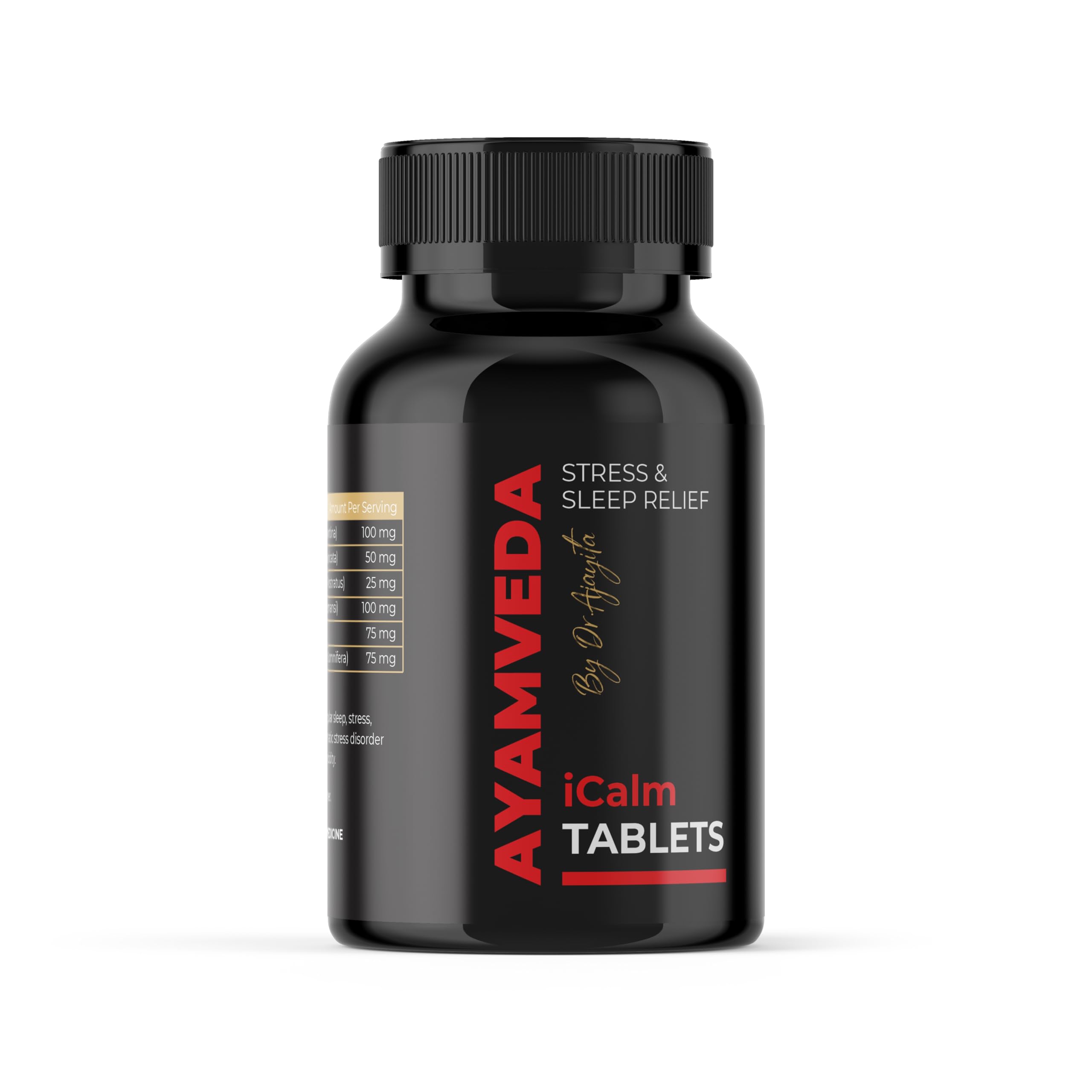 AyamVeda iCalm SleepEase by Dr. Ajayita - 120 Natural Sleep Aid Tablets | SLEEP TIGHT AND FEEL RIGHT | Non-Habit Forming | Stress Relief | Promotes Relaxed Sleep | Calmness & Nerve Relaxation | Sleep Cycle Regulation | Muscle Restoration (B0CTCPDHVY) Amazon Price History, Amazon Price Tracker