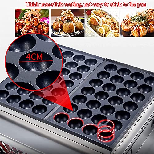 Máquina eléctrica para Takoyaki con doble placa miniatura 4