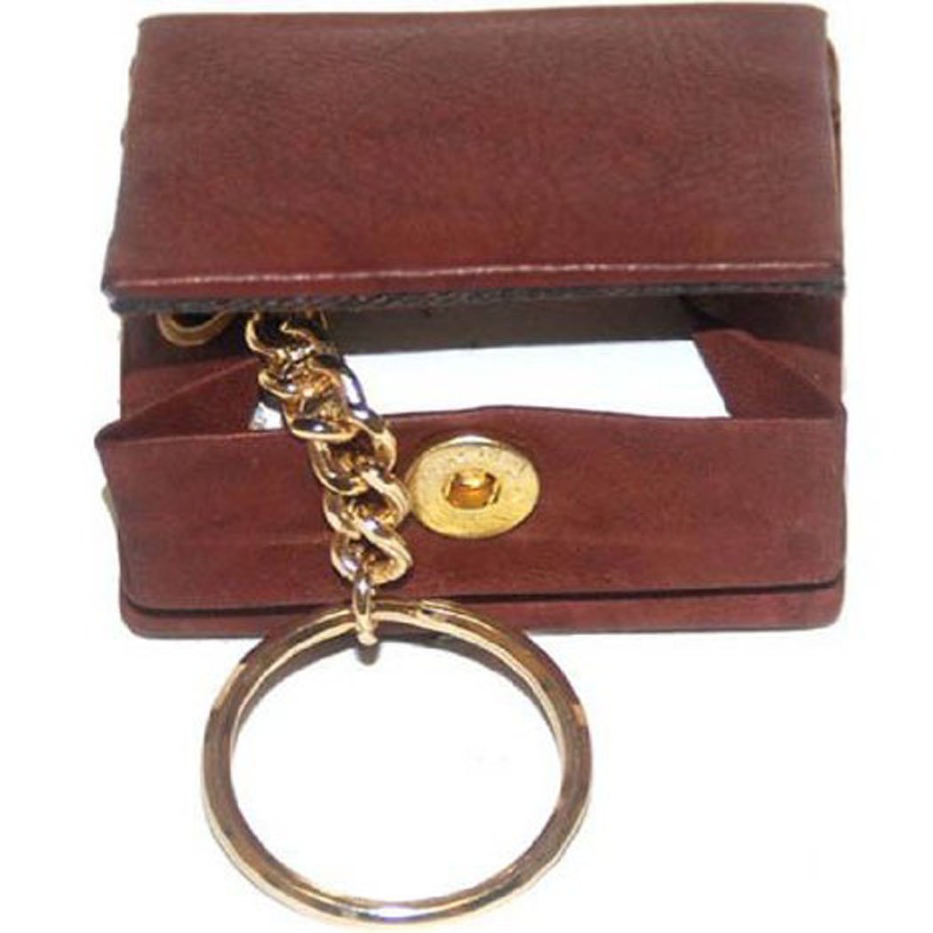 MARSHAL Genuine Leather Change Coin Purses W/key Ring #819CF