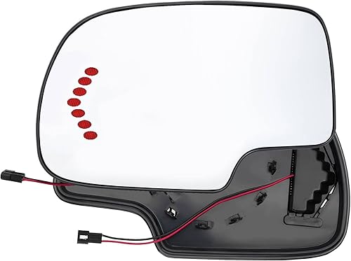 Miniatura 1 de AUTOXBERT Espejo lateral del conductor con placa de respaldo calefactable, señal de giro para Chevy Avalanche Silverado Suburban Tahoe GMC Sierra