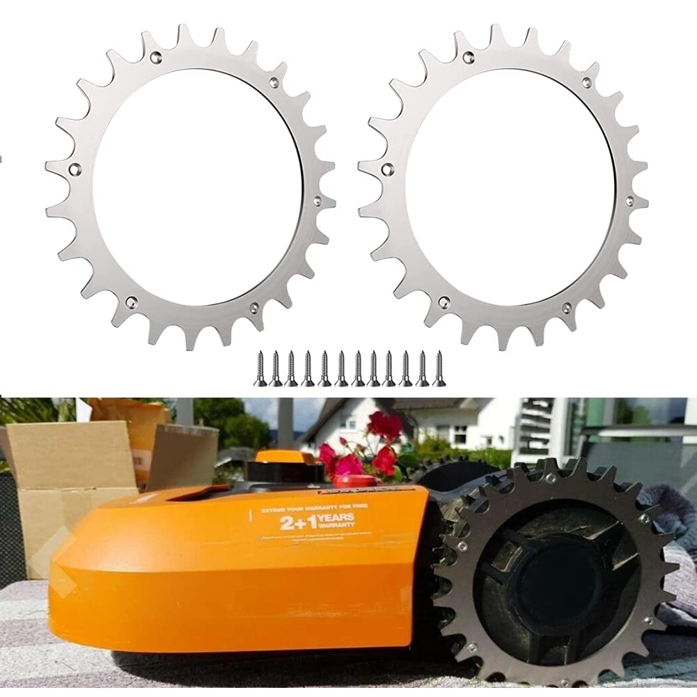 Crampons Pour Robot Tondeuse Worx Landroid - Modèles S/M WR165E WR167E - 2 Pointes Plastique 205 Mm - Améliore La Traction - 5