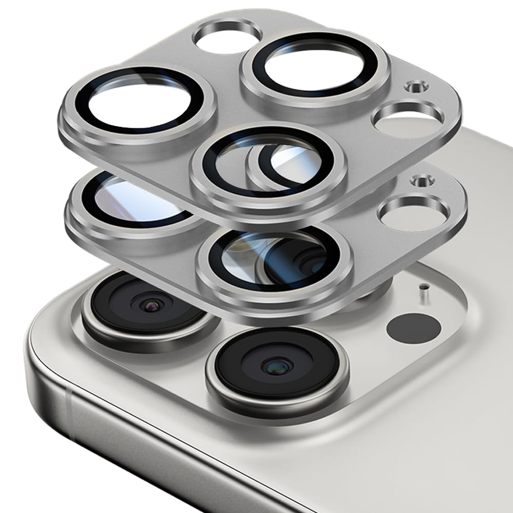 Protezione Obiettivo In Vetro Temperato 9H Per IPhone 16 Pro E 16 Pro Max – 2 Set, Antigraffio, HD 99.9%, Compatibile Con Modalità Notturna – Non Per IPhone 16/16 Plus