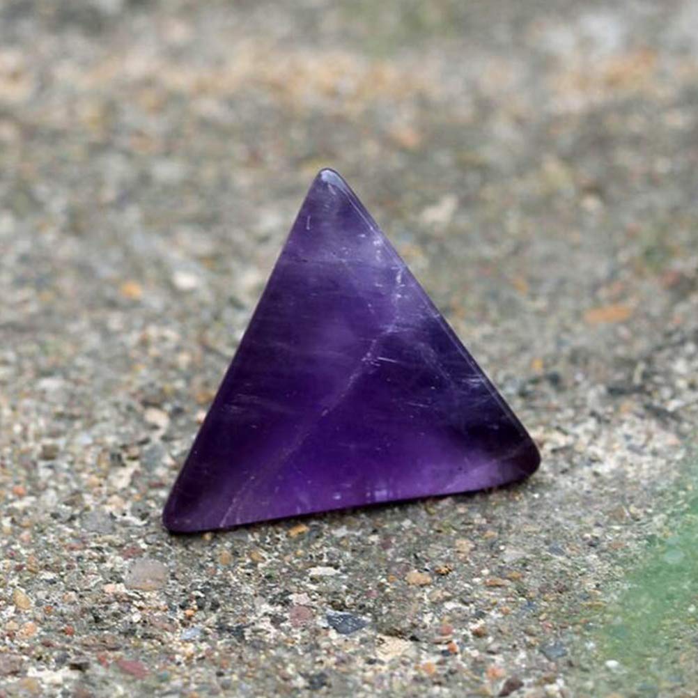 fengshuisale Set di 7 pezzi di ametista platonica con geometria sacra e cristalli di stella Merkaba, set W3486