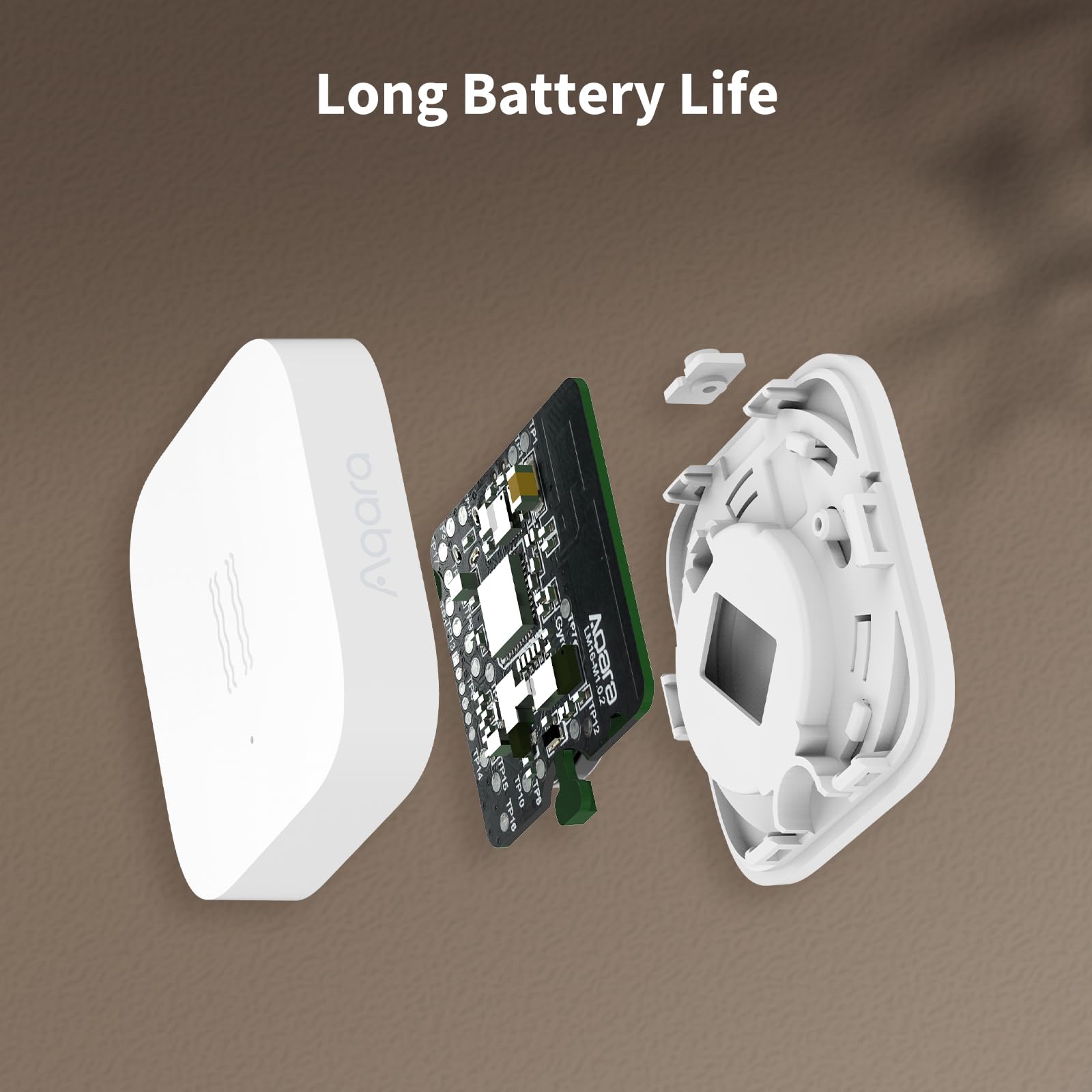 Aqara Capteur de vibration T1, automatisation à triple pulsation, trois réglages de sensibilité, Zigbee 3.0, alertes instantanées, blanc